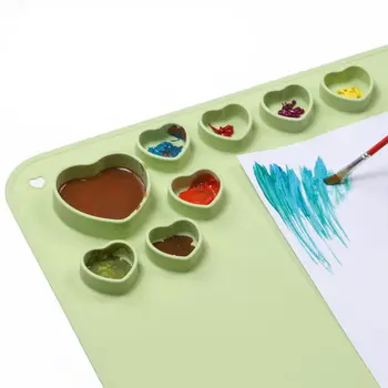 Impermeável Durável Watercoloring De Estamparia Artesanal Tapete Para A Pintura De Tinta De Mistura De Pigmento Paleta De Silicone Pintura Mat