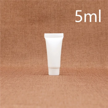 Reutilizável 5ml de Plástico Cosméticos Frasco de Loção Branca Shampoo de Limpeza Creme Exemplo de Recipiente o Hotel Fornece o