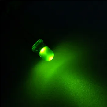 DIODO emissor de luz do diodo emissor de 5MM rodada de cabelo verde luz verde (50pcs) 0