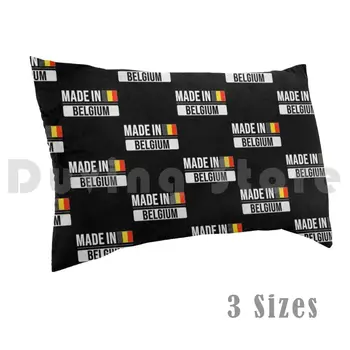 Feito Na Bélgica Presente Para o Belga Nascido Na Bélgica, Com O Belga Bandeira Travesseiro Impresso 50x75 Feita Em